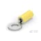 Te Connectivity Ring Terminal, 1/4 in Stud Size, 14 AWG, 600 V, Vinyl Insulated, Yellow 35349 - alternate 1